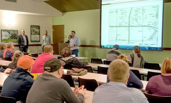 Preview of Bradley Ave. Bridge Reconstruction Impacts 16A and 16B Pink Routes